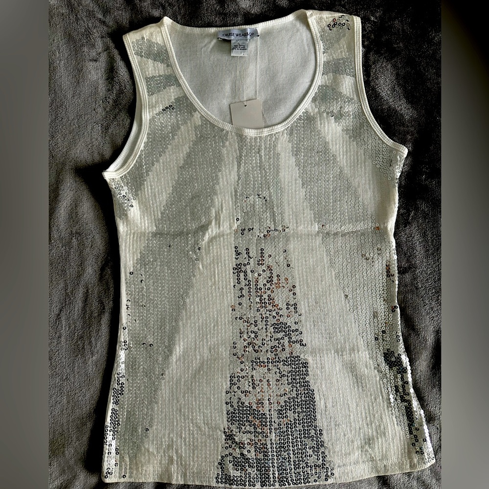 Sequin tank top